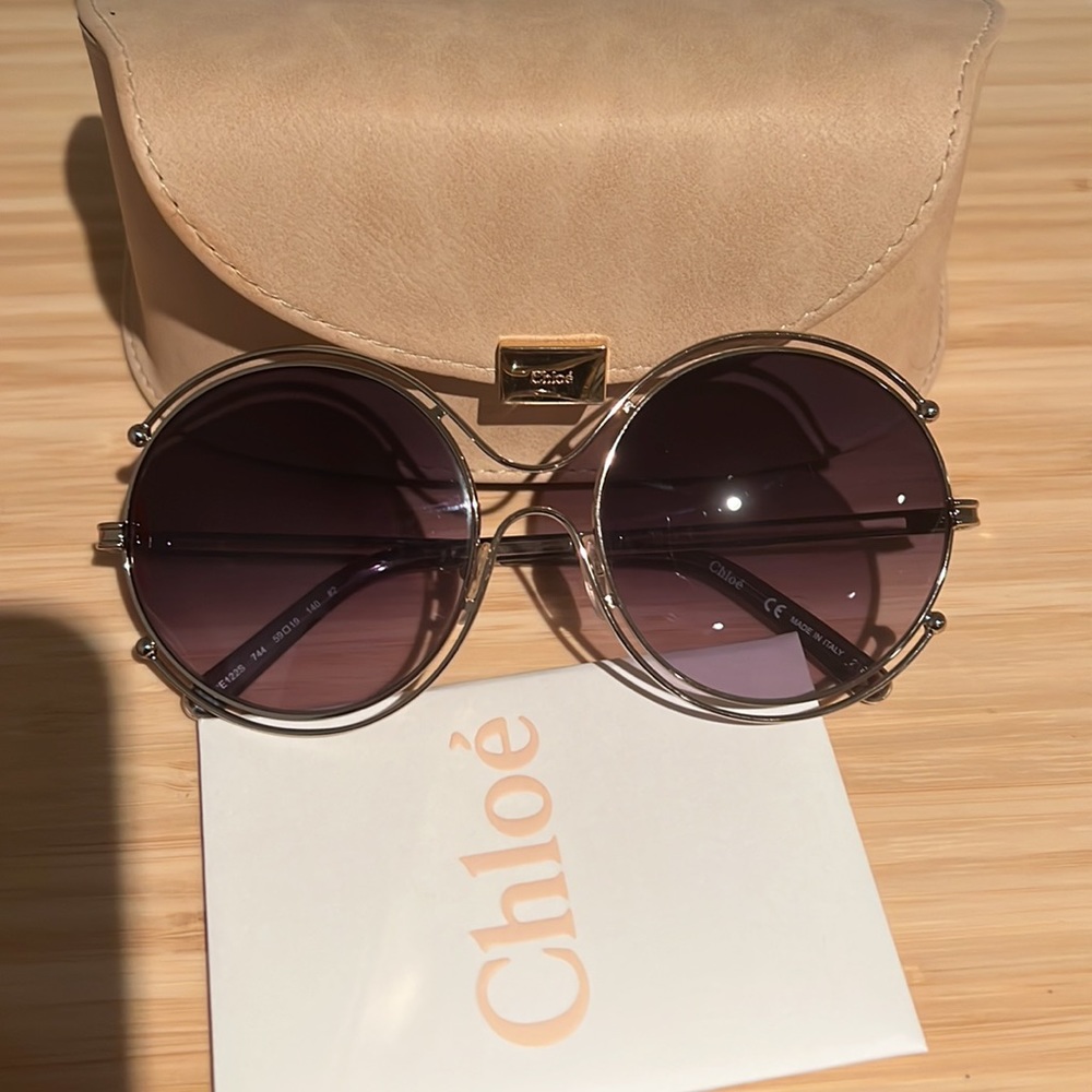 Chloe – 59mm Round Sunglasses